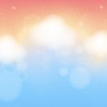 Abstract background with cloud ,sky and star in pastel color.Vec