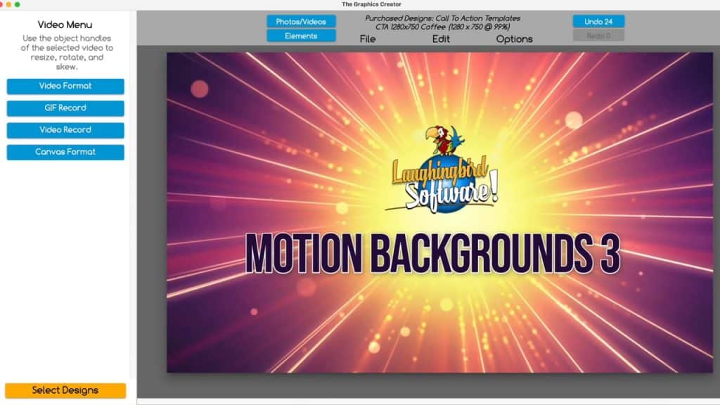 Motion Video Backgrounds The Graphics Creator Online