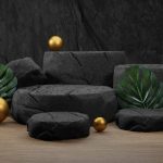 natural-stone-podium-with-tropical-leaves-backdrop-product-display-3d-rendering