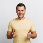 smiley-man-liking-idea-with-copy-space