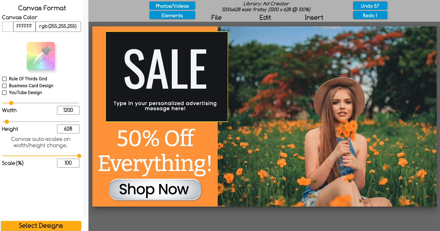 Spring Sale Ad  Eye-Catching Templates