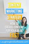 Content Marketing Strategy: How to Create Content for Your Blog Fast