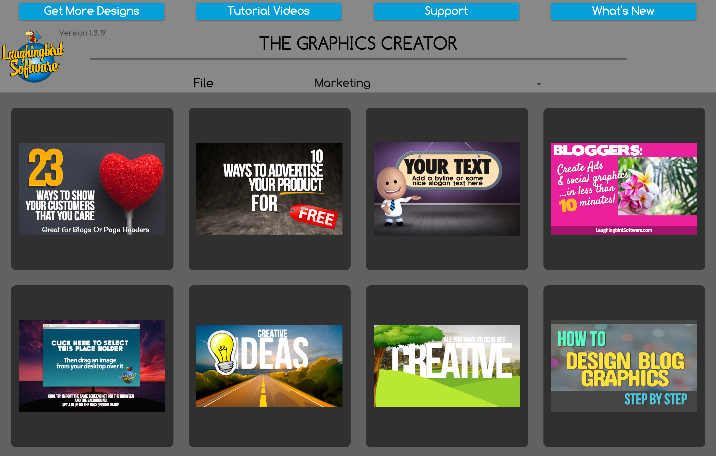 Create graphics for your blog with these free templates