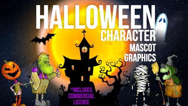 Halloween Character Mascot Graphics