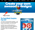 Page header graphics are one of the first designs to use on your website.