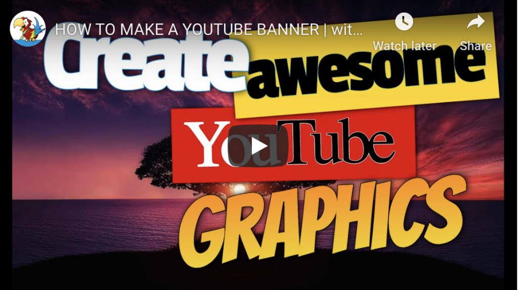 Watch the video to find out how to Create YouTube Graphics to Promote Your Business