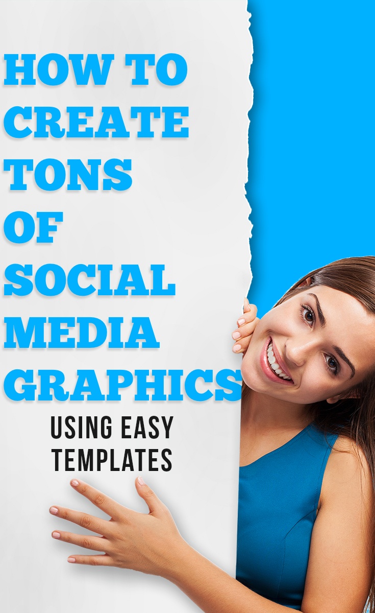 Social media graphics are simple to make from pre-designed images