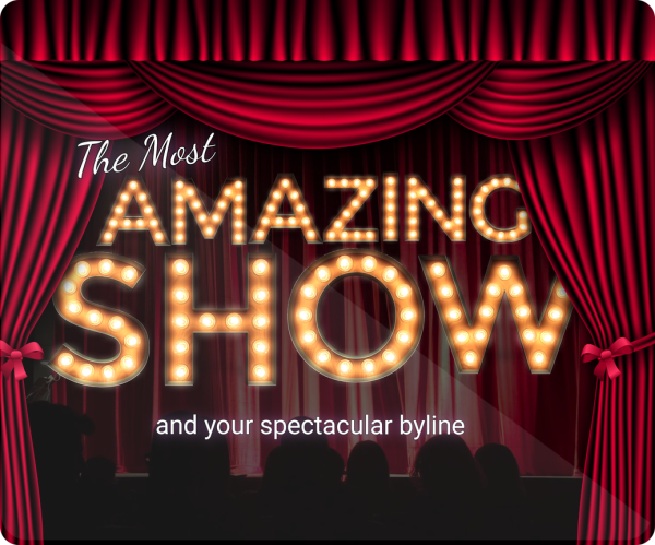show banner with overlay