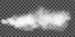 White Smoke Puff Isolated on Transparent Background.. PNG. Stock …
