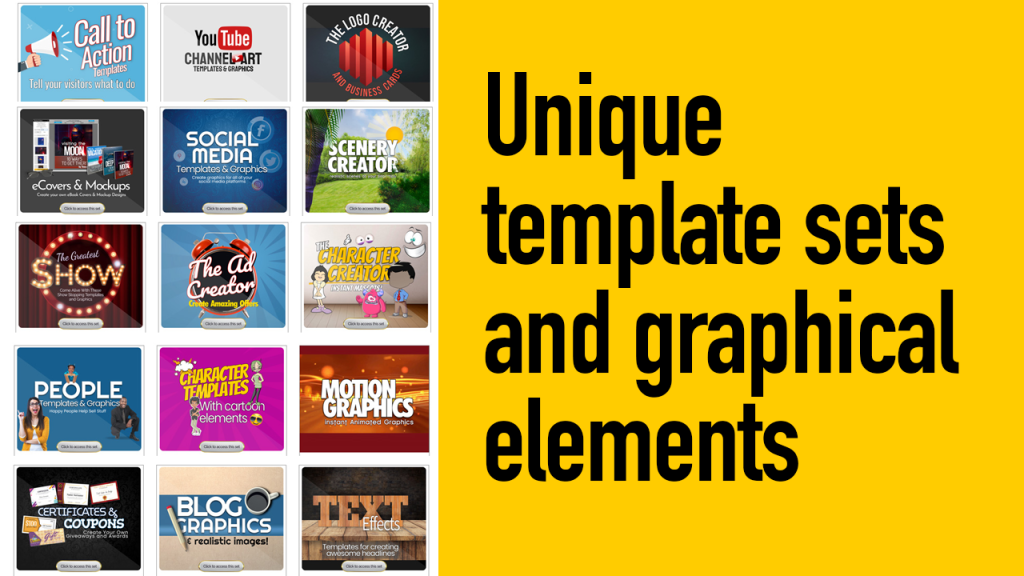 Bundle of graphic design templates