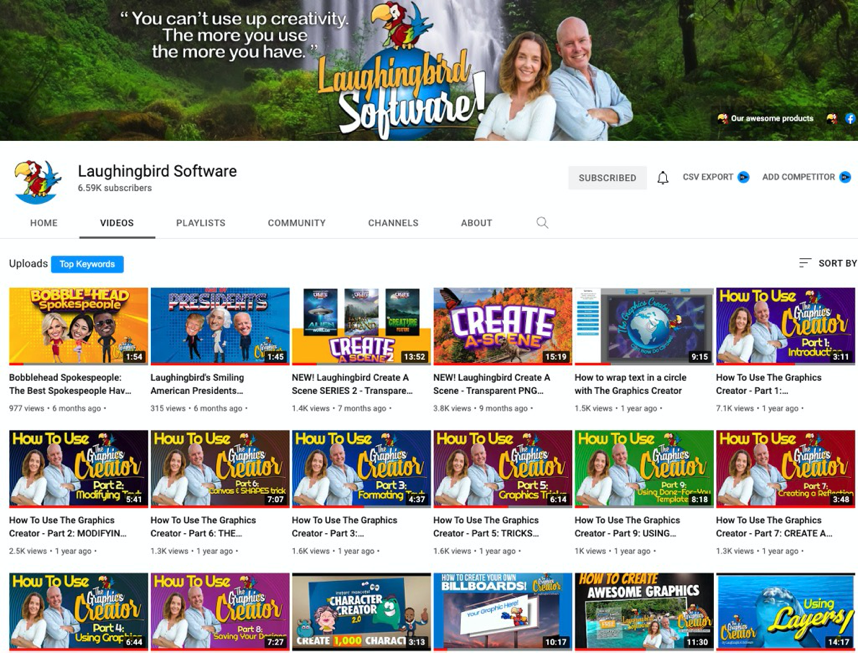 YouTube Banner and Channel Art as seen on YouTube channel