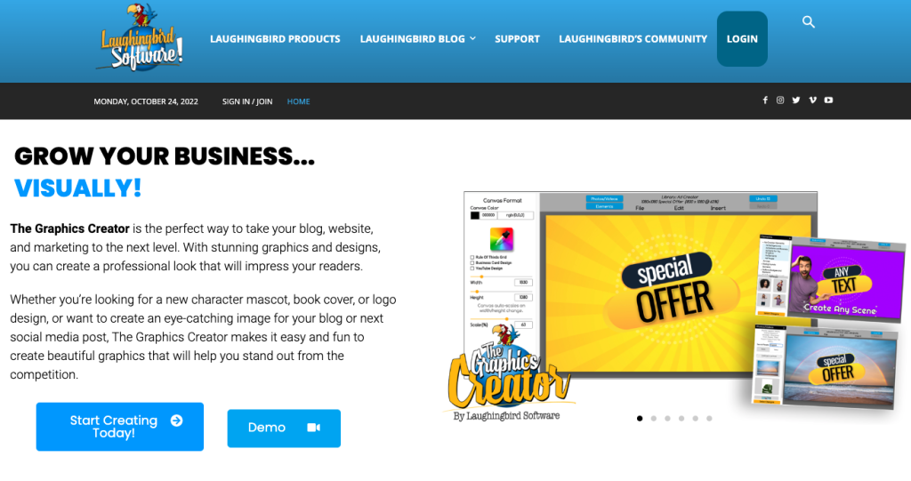 Laughingbird Software Website Design