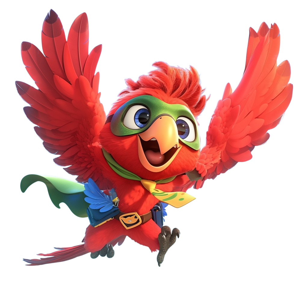 mindstormarc_A_whimsical_chibi_style_of_a_superhero_parrot_with_9c628ac2-31d3-429f-b341-fc8fecccb8f1