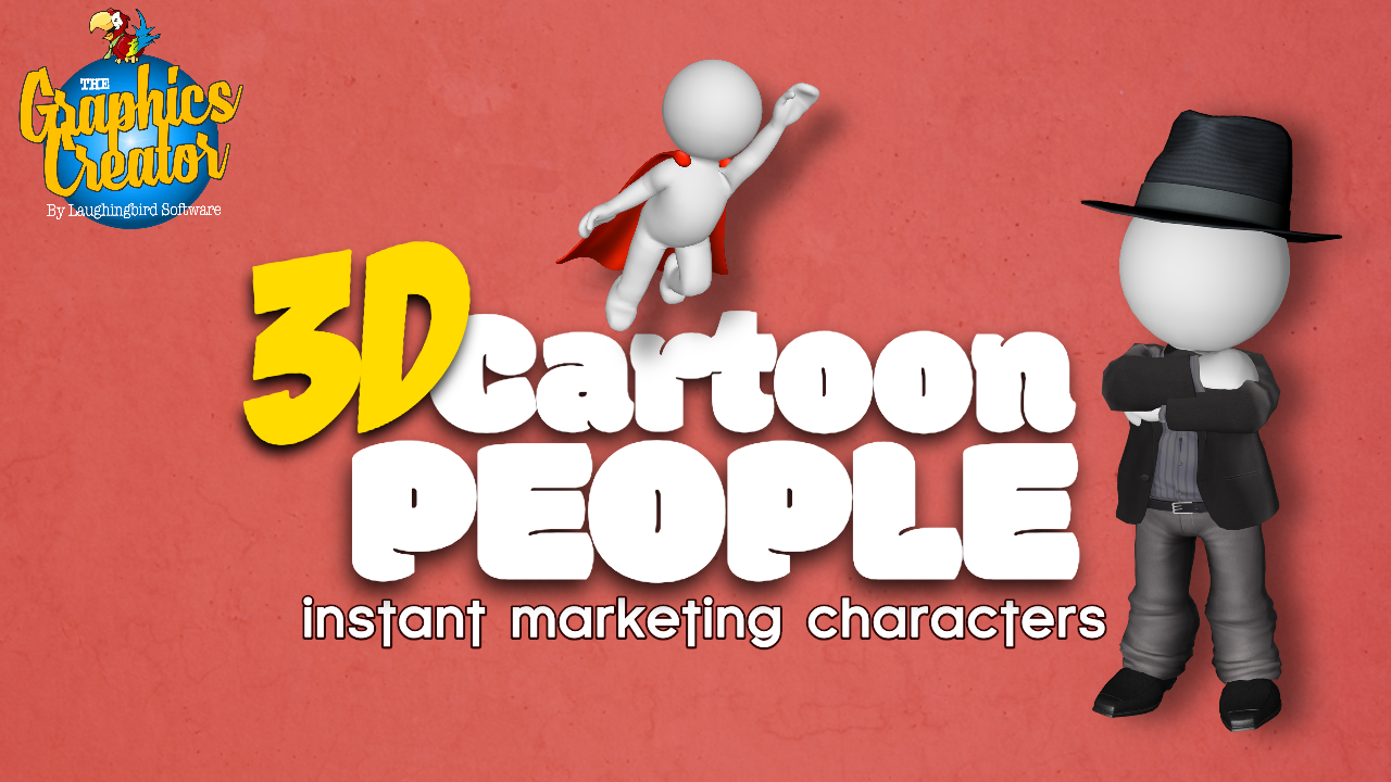 3D Cartoon Character People Graphics