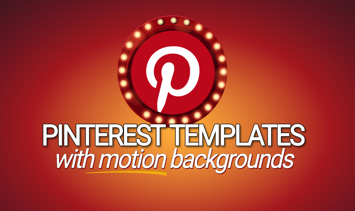 Pinterest Templates with Motion Graphics The Graphics Creator Online