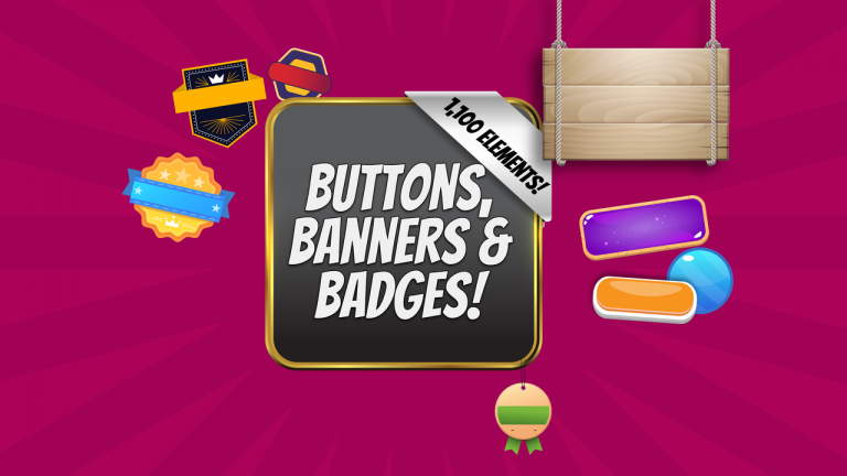 Buttons, Banners, and Badges Elements