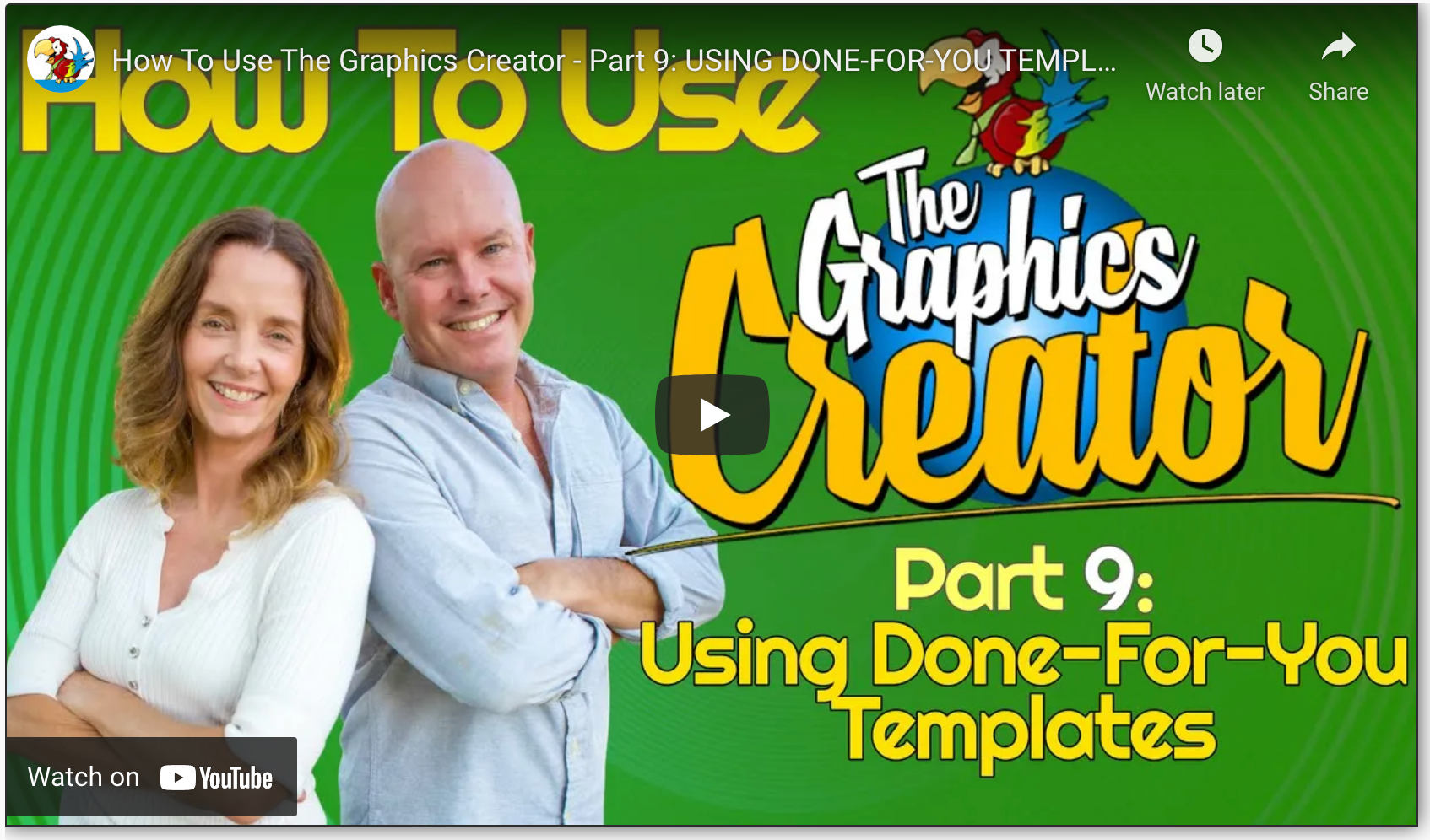 Using Ready Made for You Graphics Templates