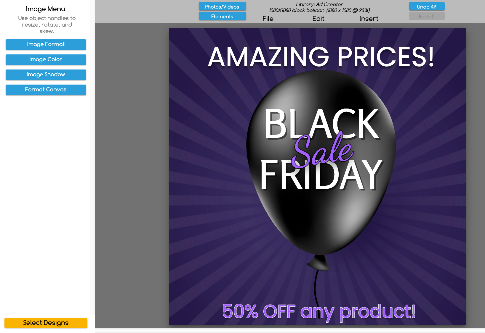 Customize your ad graphics