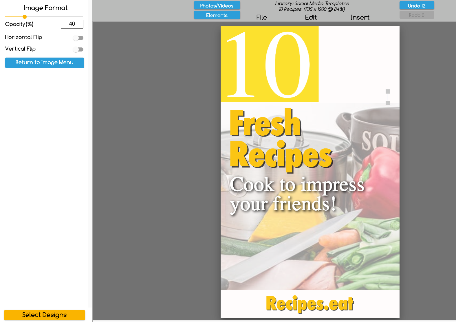 customized Pinterest design template