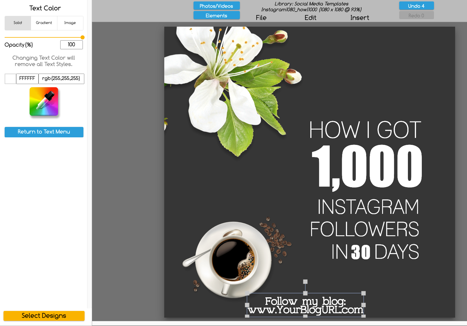 social media ad template