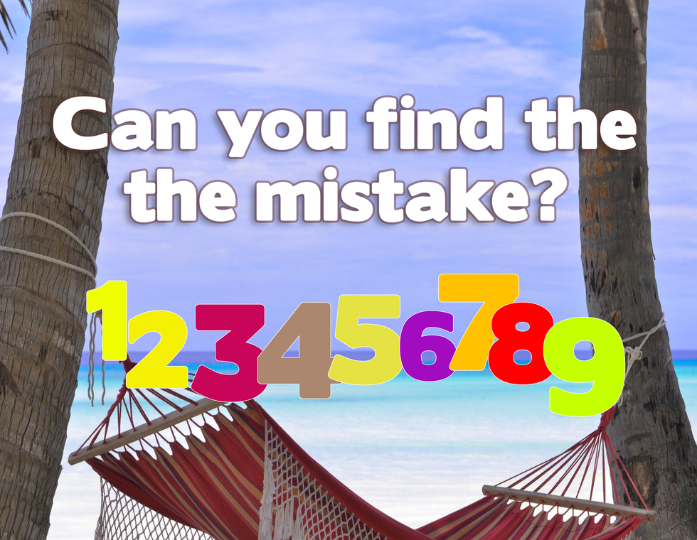 Customized brain teaser image with photo background